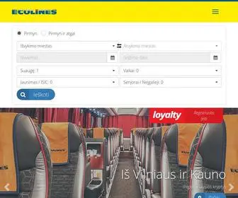 Ecolines.net(Bus tickets for international routes) Screenshot