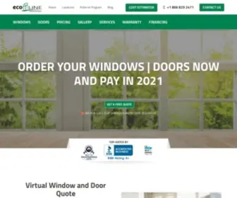 Ecolinewindows.ca(Ecoline Windows) Screenshot