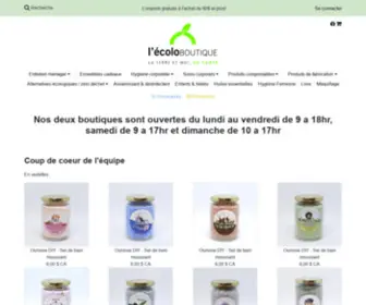 Ecoloboutique.ca(L'Écolo) Screenshot