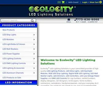 Ecolocityled.com(LED Strip Lights) Screenshot