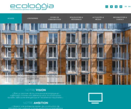 Ecologgia.fr(Le constructeur grandeur nature) Screenshot