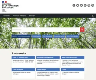 Ecologie.gouv.fr(Ministère) Screenshot