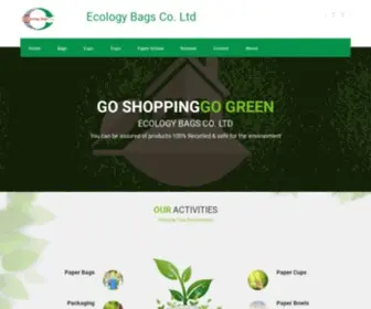 Ecologybags.com(Ecology Bags Co) Screenshot