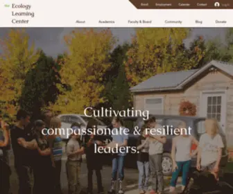 Ecologylearningcenter.org(The Ecology Learning Center) Screenshot