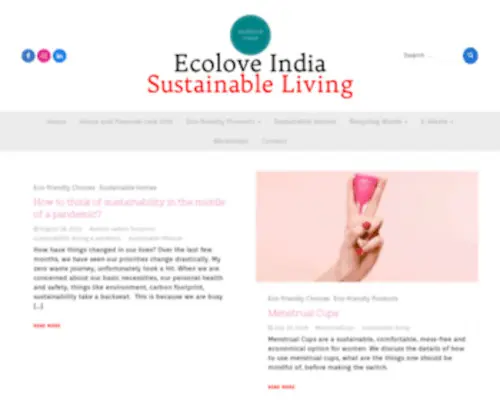 Ecolove.co.in(Ecolove) Screenshot