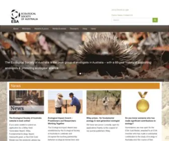 Ecolsoc.org.au(The Ecological Society of Australia Incorporated) Screenshot