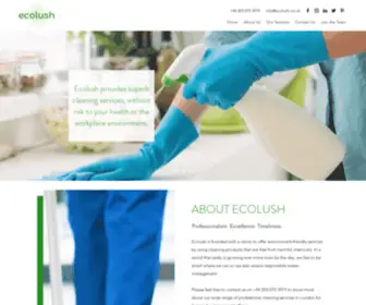 Ecolush.co.uk(We are professional cleaning services in Dockland. Ecolush) Screenshot