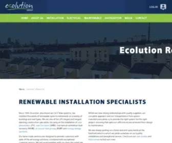 Ecolutionrenewables.com(Ecolution Group) Screenshot