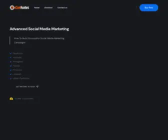 Ecom-Hunters.com(Advanced Social Media Marketing Strategies) Screenshot