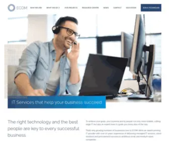 Ecom.uk.com(IT Services that help your business succeed) Screenshot