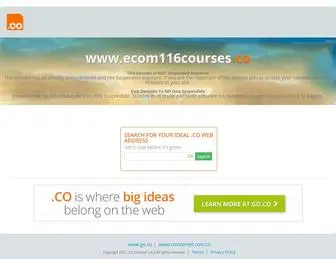 Ecom116Courses.co(Ecom 116 Courses) Screenshot