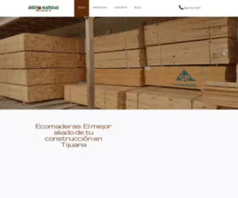 Ecomaderasdetijuana.com(Venta de Madera para Construcción en Tijuana) Screenshot