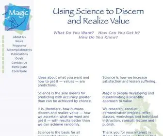 Ecomagic.org(Using Science to Discern and Realize Value) Screenshot