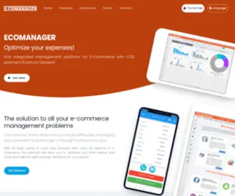 Ecomanager.dz(أول منصة متكاملة لتسيير التجارة الإلكترونية مع الدفع عند الإستلام) Screenshot