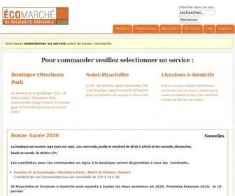 Ecomarchedesolidarite.org(ÉcoMarché de solidarité régionale) Screenshot