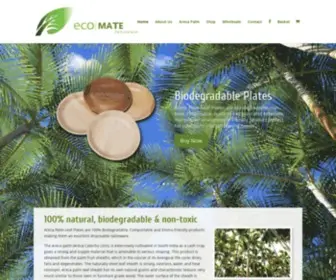 Ecomatetableware.com.au(Biodegradable Palm Plates Perth Australia) Screenshot