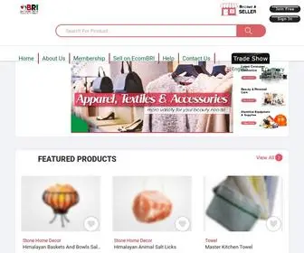 Ecombri.com(The first global online plus exhibition B2B buyers & sellers platform) Screenshot
