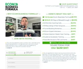 Ecombusinessformula.com(Business Blog) Screenshot