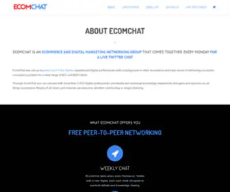 Ecomchat.com(EcomChat = Expert Advice on Ecommerce Strategy) Screenshot