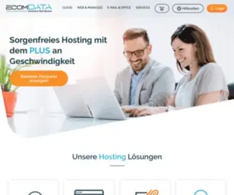 Ecomdata.de(Sorgenfreies Hosting mit dem PLUS an Geschwindigkeit) Screenshot