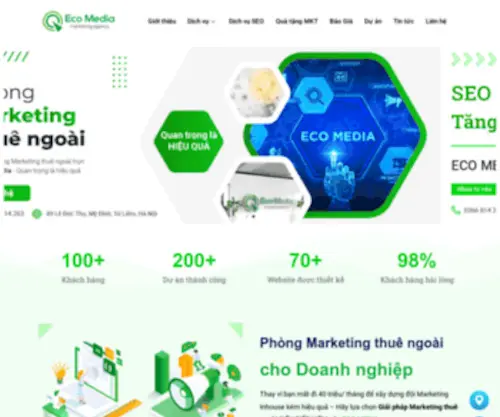 Ecomedia.vn(Giải Pháp Phòng Marketing Truyền Thông Tích Hợp) Screenshot