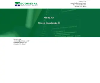 Ecometal.com.br(Ecometal) Screenshot