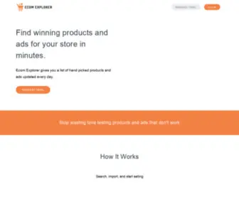 Ecomexplorer.com(Ecom Explorer) Screenshot