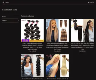 EcomhairStore.com(E-com Hair Store) Screenshot