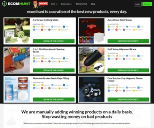 Ecomhunt.com(Find Winning Products To Sell On Your Online Store) Screenshot