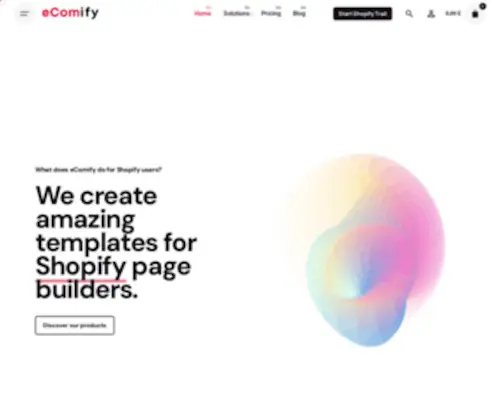 Ecomify.net(Best Page Builder Shopify Templates & Shopify Themes) Screenshot