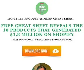 Ecomladder.com(Product Winner Cheat Sheet) Screenshot