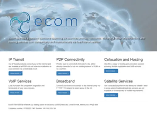 Ecomltd.co.uk(Ecom International Network) Screenshot