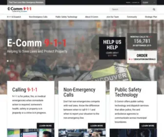 Ecomm911.ca(E-Comm 911) Screenshot