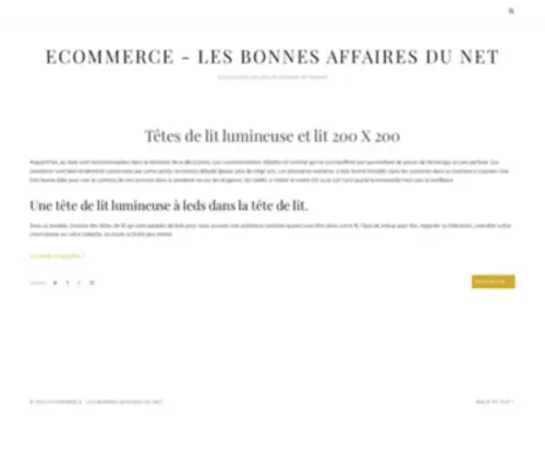 Ecommerce-Infos.com(Une page HTML vierge) Screenshot
