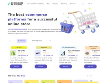 Ecommerce-Platforms.com(Ecommerce Platforms) Screenshot