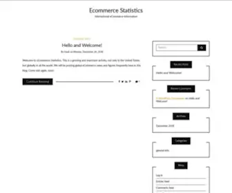 Ecommerce-Stats.com(International eCommerce Information) Screenshot