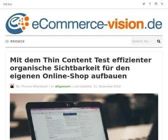 Ecommerce-Vision.de(Das eCommerce Magazin) Screenshot