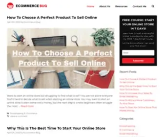 Ecommercebug.com(Ecommerce Bug) Screenshot