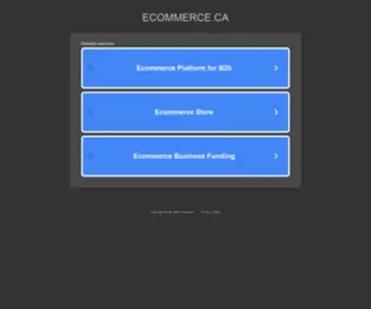 Ecommerce.ca(Ecommerce) Screenshot