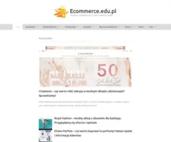 Ecommerce.edu.pl(O sklepach internetowych i sprzeda) Screenshot