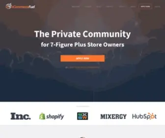 Ecommercefuel.com(A Vibrant Community of 7) Screenshot