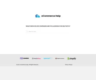 Ecommerce.help(Frontpage) Screenshot