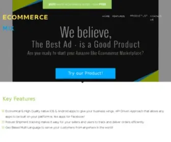 Ecommercemix.com(Ecommerce Multi vendor Shopping cart software) Screenshot