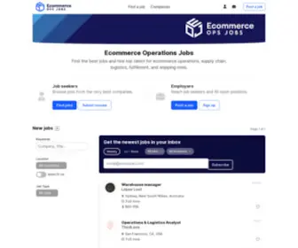 Ecommerceopsjobs.com(Ecommerce Operations Jobs) Screenshot