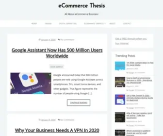 Ecommercethesis.com(ECommerce Thesis) Screenshot