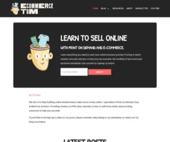 Ecommercetom.com(Ecommerce Tom) Screenshot