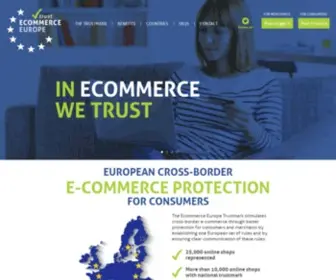 Ecommercetrustmark.eu(Trust Ecommerce Europe) Screenshot