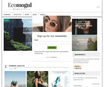 Ecomogulmagazine.com(Ecoluxury magazine) Screenshot