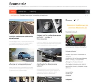 Ecomotriz.com(Actualidad sobre coches eléctricos) Screenshot