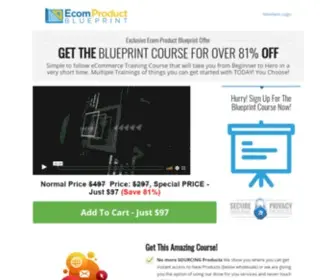 Ecomproductblueprint.com(Ecom Product Blueprint) Screenshot